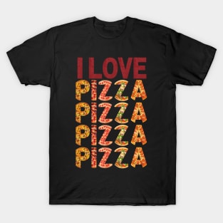 I Love Pizza Graphic T-Shirt